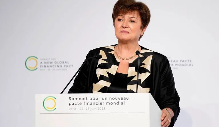Disbursements from the IMF, led by Kristalina Georgieva, will arrive in three weeks.  (Photo: NA/Lewis Joly/Pool NA-REUTERS)